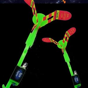 2 Spin Copter LED Launch Flying Toys 2-for-1 Deal